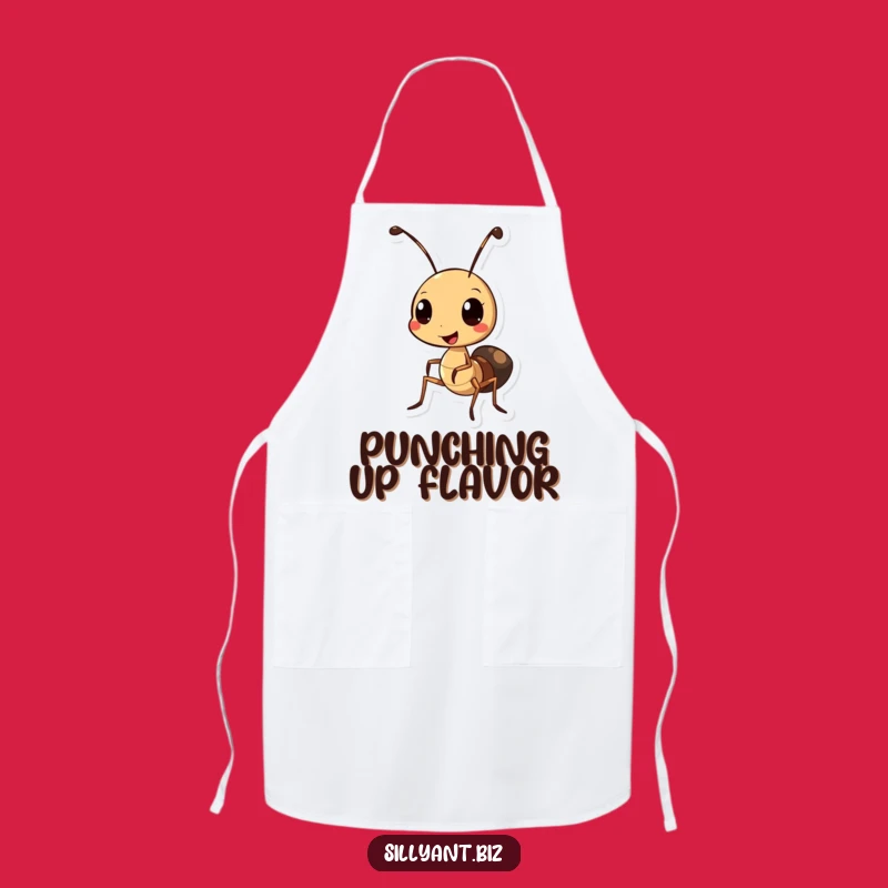 Funny Ant Hole Punch Apron: Organize Your Kitchen with Humor