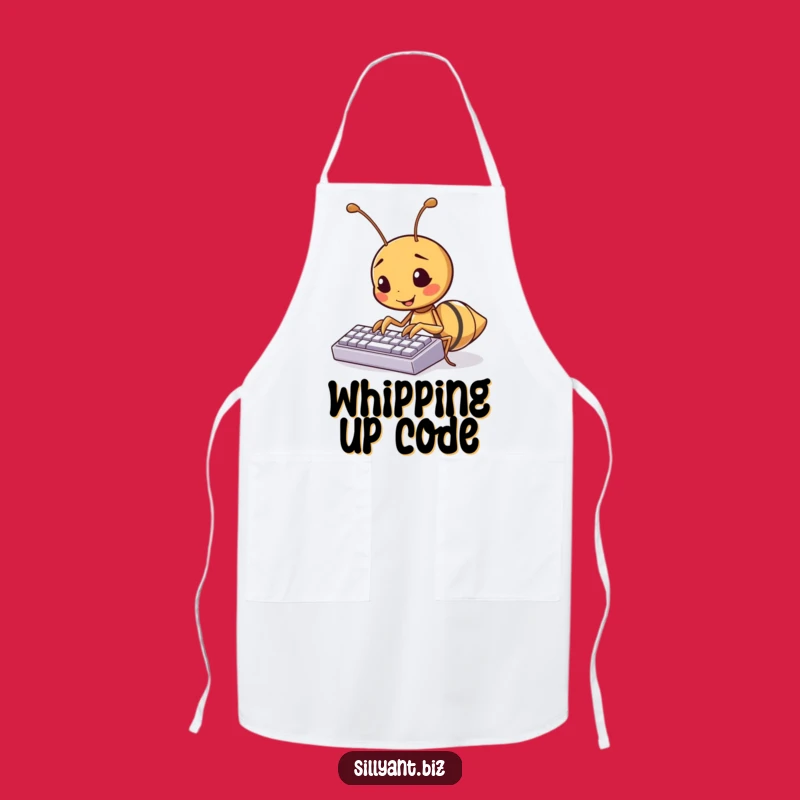 Funny Kawaii Ant Chef Apron: Hilarious Kitchen Wear for Techy Cooks