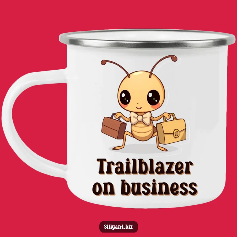 Funny Kawaii Ant Business Camping Mug: Hilarious Drinkware for the Trail