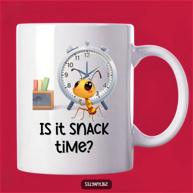 Funny Ant Clock Watcher Mug: Hilarious Office Time Humor