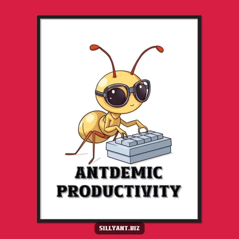 Busy Ant Digital Art: Instant Productivity Boost, Perfect Funny Gift