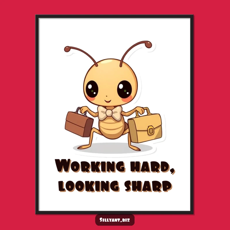 Dapper Ant Boss Art: Free Printable Wall Decor - Humorous DIY Downloadable Office Gift!