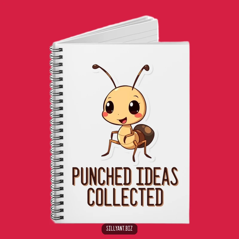 Funny Ant Hole Punch Notebook: Jot Down Organized Thoughts
