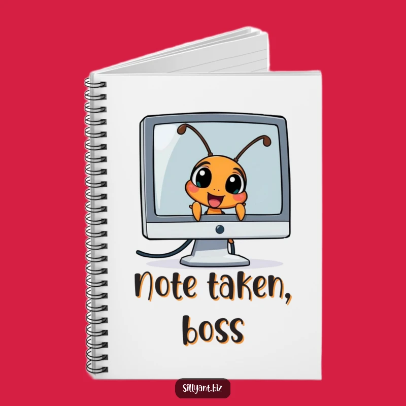 Funny Ant Peeking Notebook: Jot Down Notes with a Curious Friend
