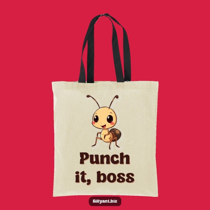 Funny Ant Hole Punch Tote Bag: Carry Your Supplies with Cheer